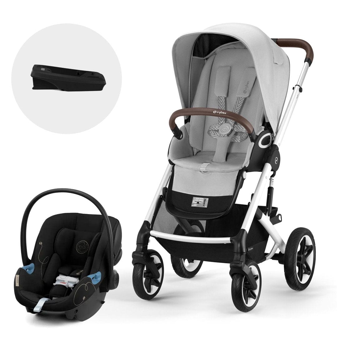 Cybex Coche Travel System Coche Balios S Lux 3.0 SLV Lava Grey + Aton G + Base G CBX70681014736159