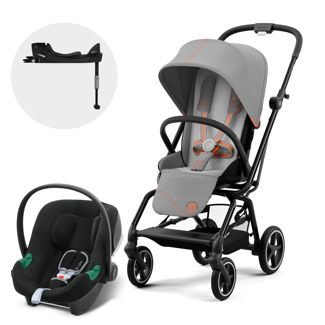Cybex Coche Travel System Coche Eezy S twist+ BLK lava grey + Aton B2 + Base CBX70007306437205