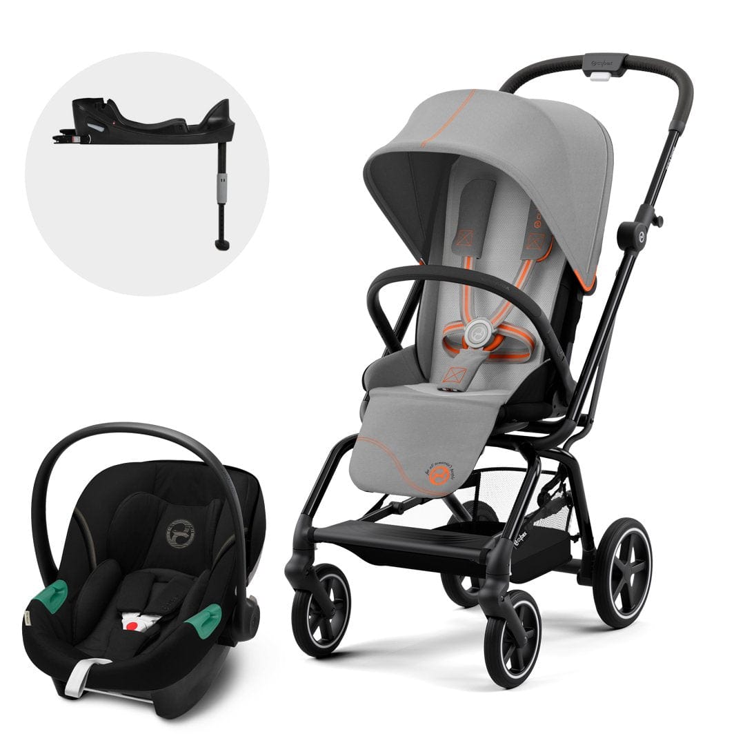 Cybex Coche Travel System Coche Eezy S twist+ BLK lava grey + Aton S2 + Base CBX70007328984800