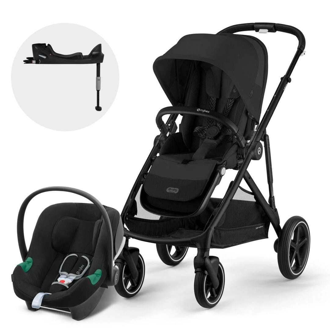 Cybex Coche Travel System Coche Gazelle  BLK Moon Black+ Aton S2 + Base CBX68486326210643