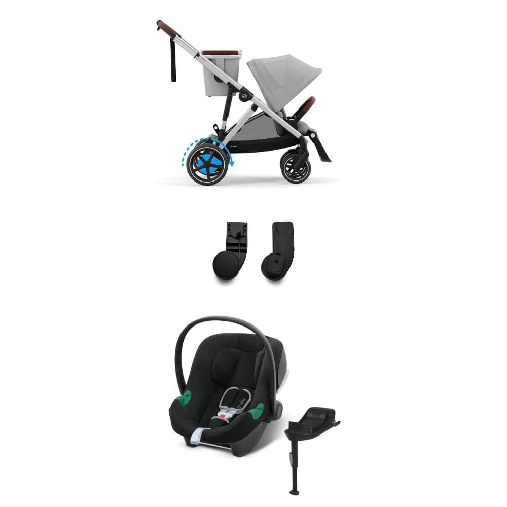 Cybex Coches Travel System Arma tu PACK de Coche e-Gazelle S Cybex con huevo para auto Aton B2 ARMAEGAZELLEB2