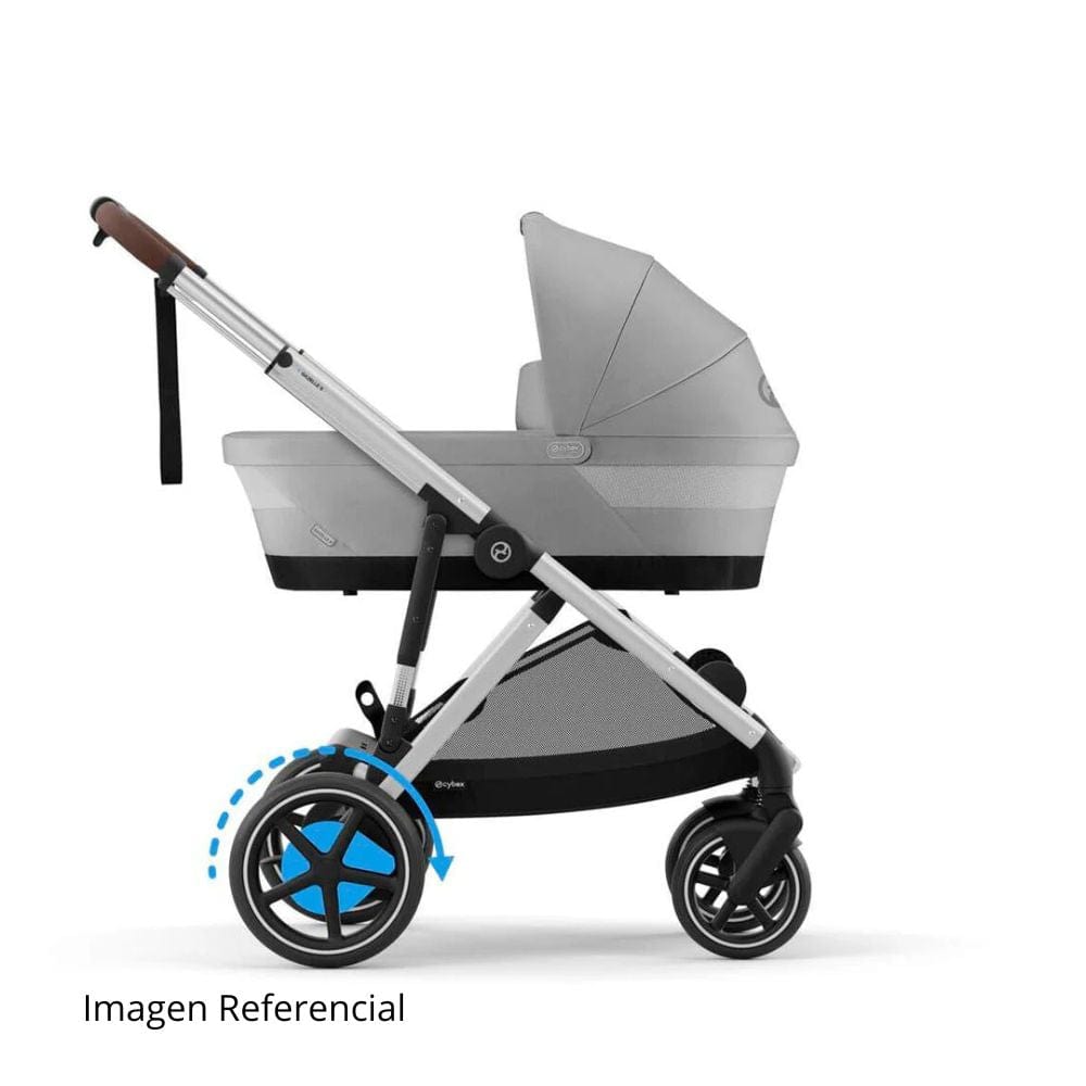 Cybex Coches Travel System Travel System e-Gazelle S SLV Stone Grey + Aton B2 + Base - Cybex CBX73895450526463