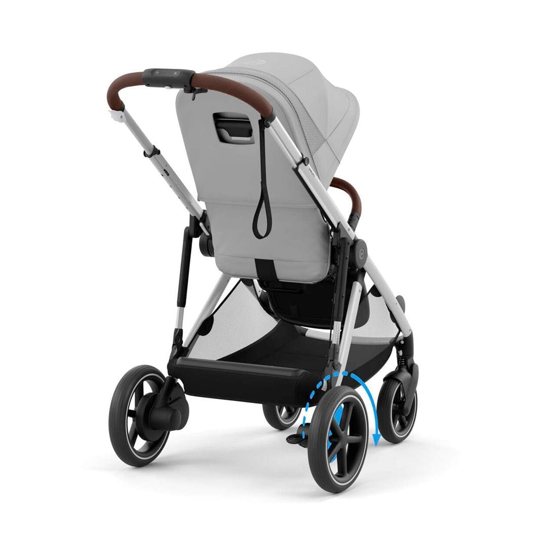 Cybex Coches Travel System Travel System e-Gazelle S SLV Stone Grey + Aton B2 + Base - Cybex CBX73895450526463