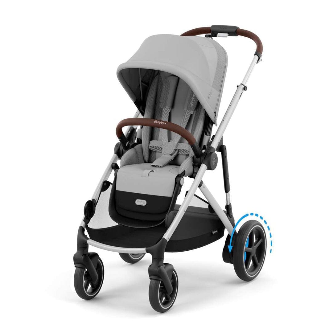 Cybex Coches Travel System Travel System e-Gazelle S SLV Stone Grey + Aton B2 + Base - Cybex CBX73895450526463