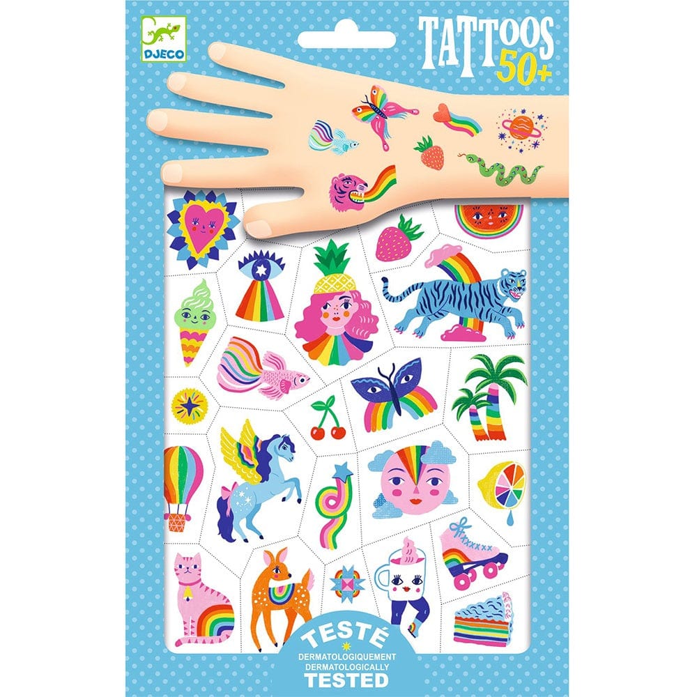 Design By Djeco Accesorios Tatuajes Temporales Arco iris