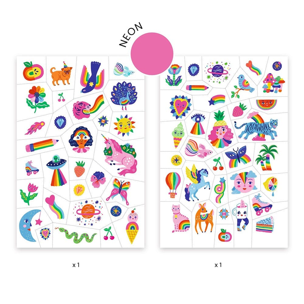 Design By Djeco Accesorios Tatuajes Temporales Arco iris