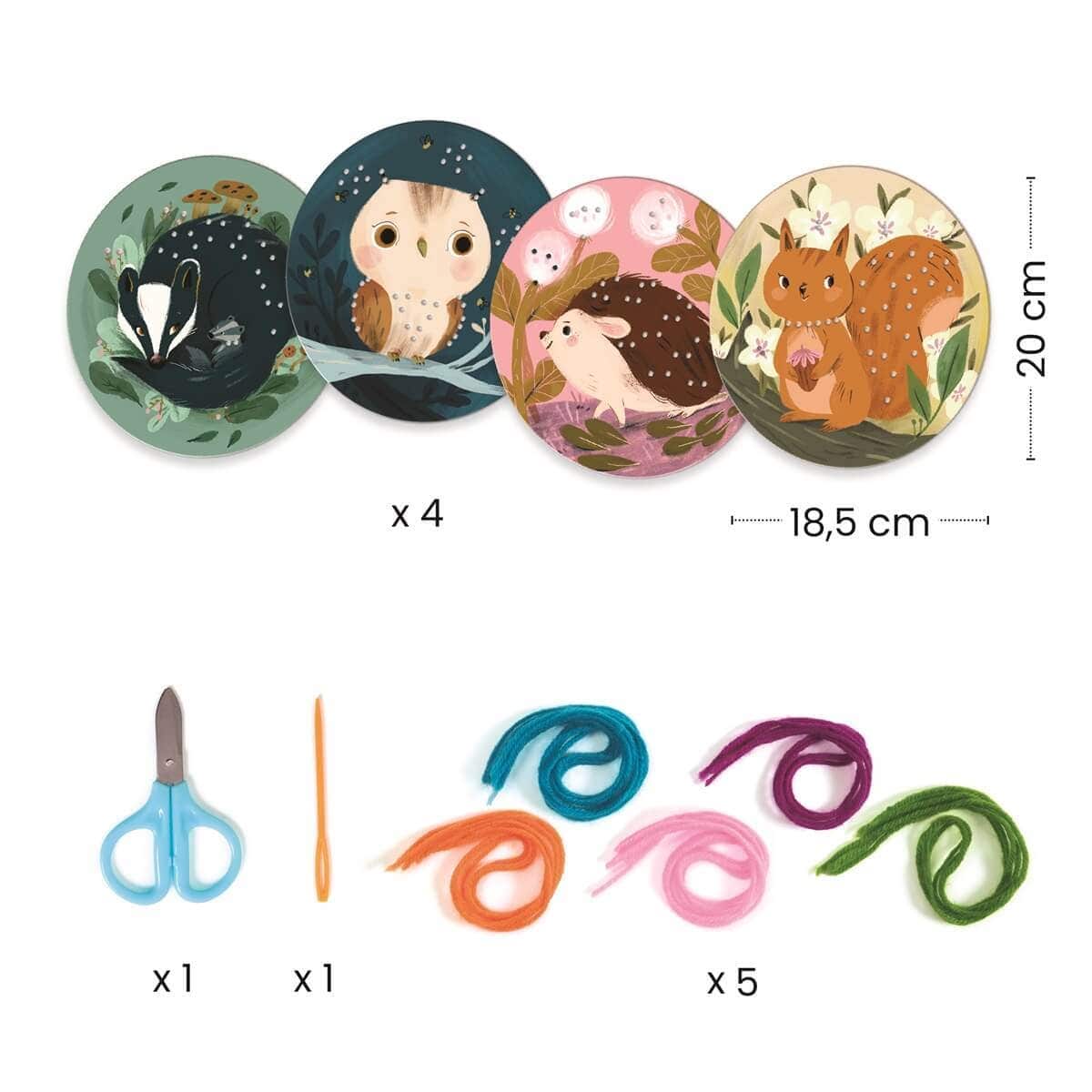 Design By Djeco Arte / Manualidades Caja de Manualidades: Introducción al bordado - Design By Djeco DJ00078