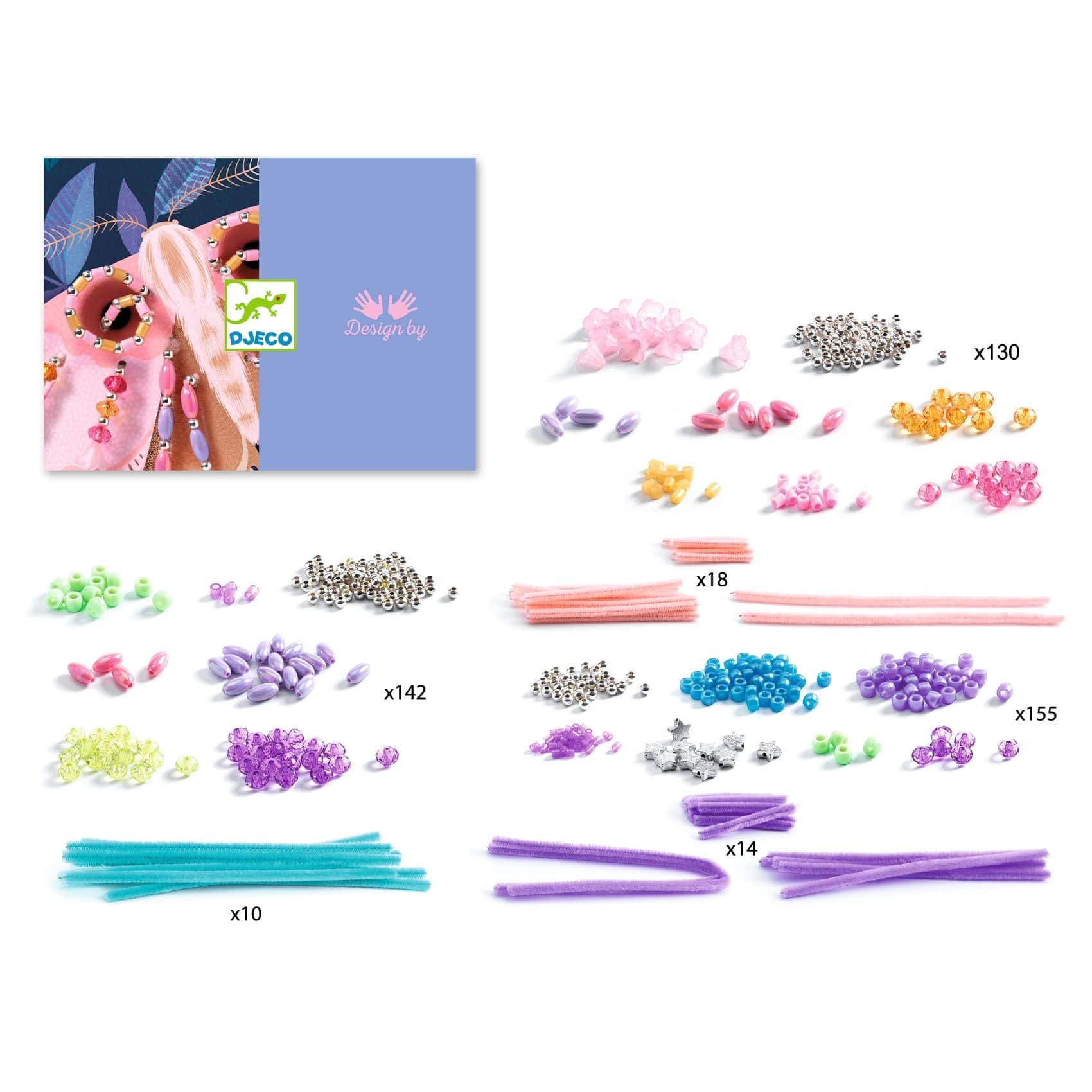 Design By Djeco Arte / Manualidades Juego de manualidades ilumina la noche con mostacillas - Design By Djeco DJ09900