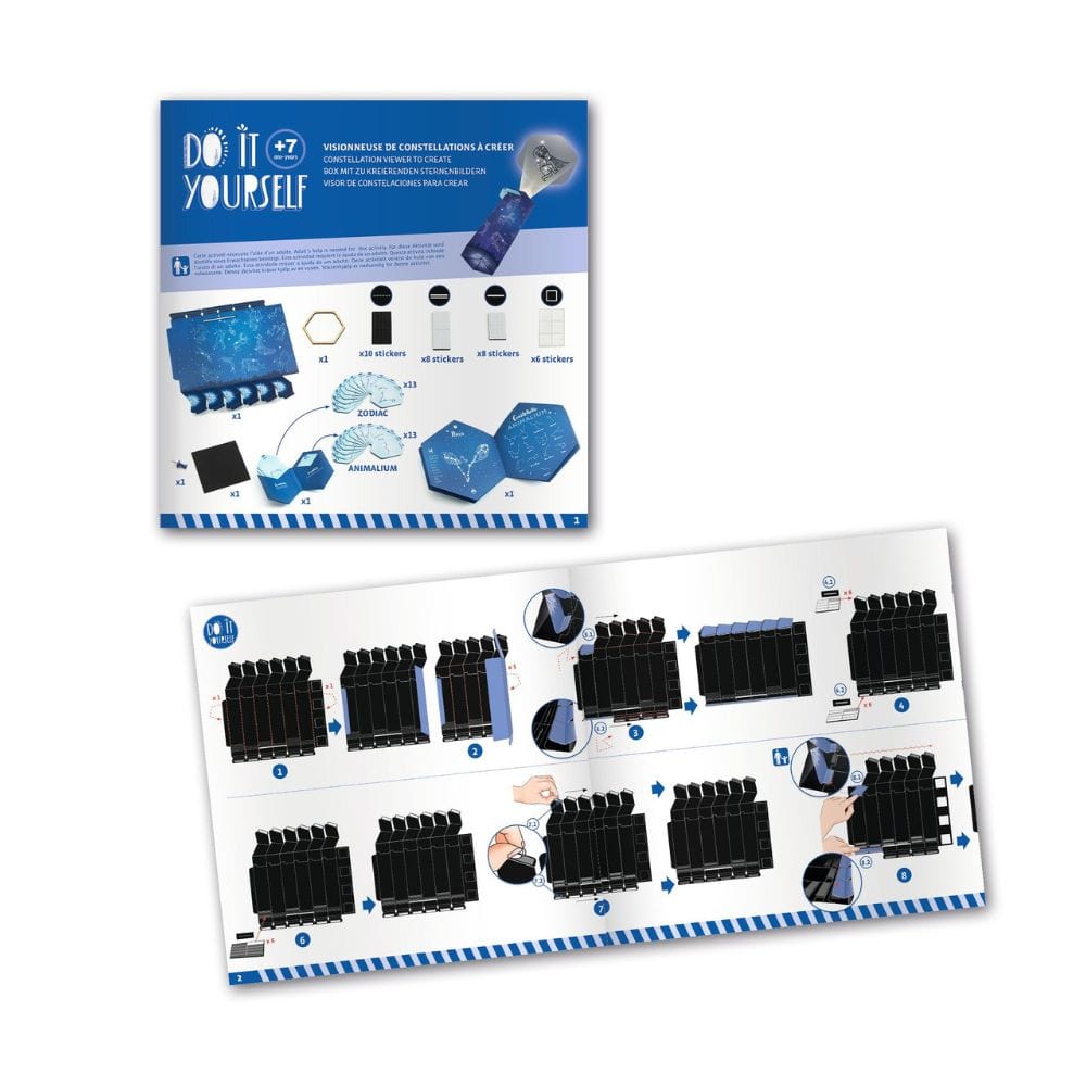 Design By Djeco Arte / Manualidades Kit de manualidades: Crea tu proyector de Constelaciones - Djeco DJ07985