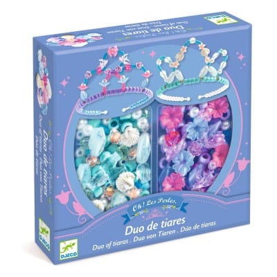 Design By Djeco Arte / Manualidades Kit de manualidades Duo de tiaras Azul - Djeco DJ00038