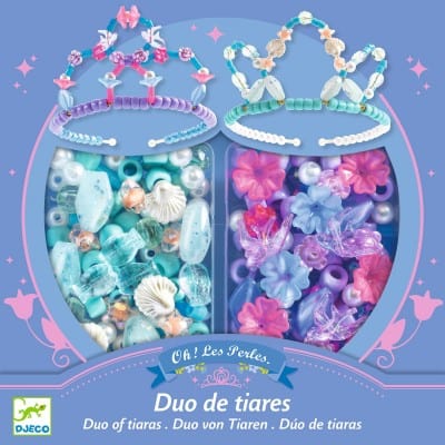 Design By Djeco Arte / Manualidades Kit de manualidades Duo de tiaras Azul - Djeco DJ00038