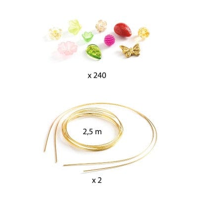 Design By Djeco Arte / Manualidades Kit de manualidades Duo de tiaras Rosado - Djeco DJ00039