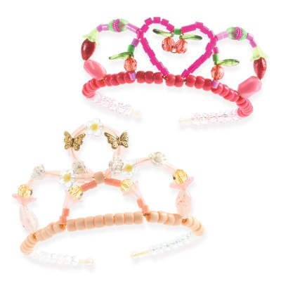 Design By Djeco Arte / Manualidades Kit de manualidades Duo de tiaras Rosado - Djeco DJ00039
