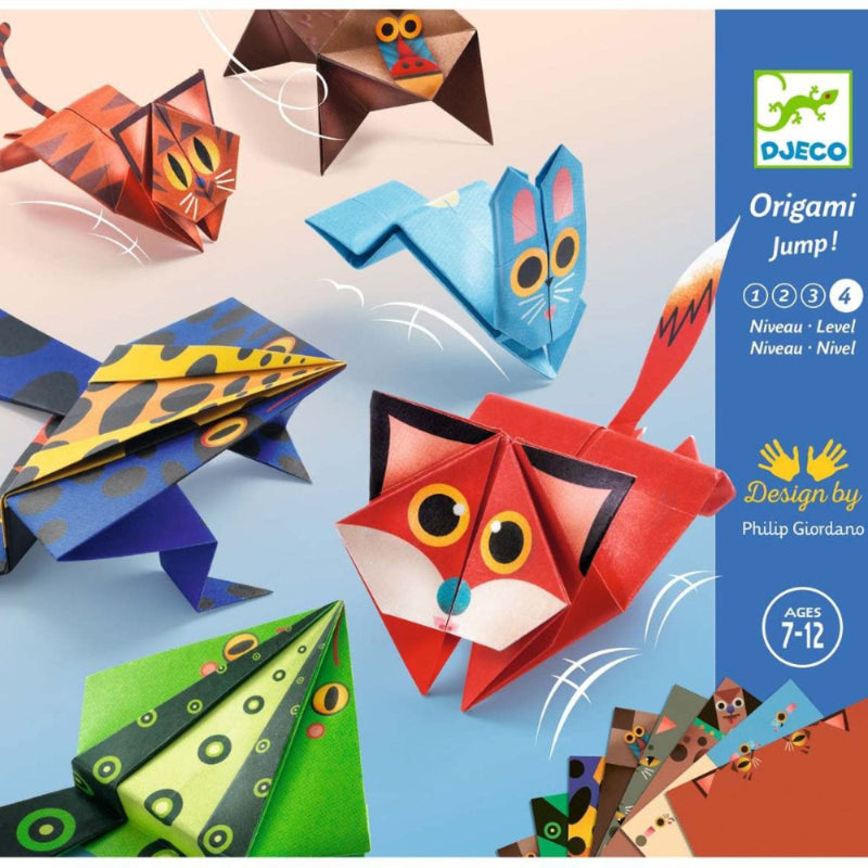 Design By Djeco Arte / Manualidades Set de Origami Animales saltarines - Design by Djeco DJ08702