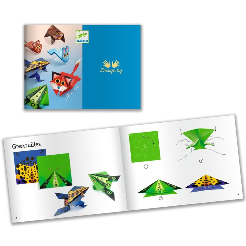 Design By Djeco Arte / Manualidades Set de Origami Animales saltarines - Design by Djeco DJ08702