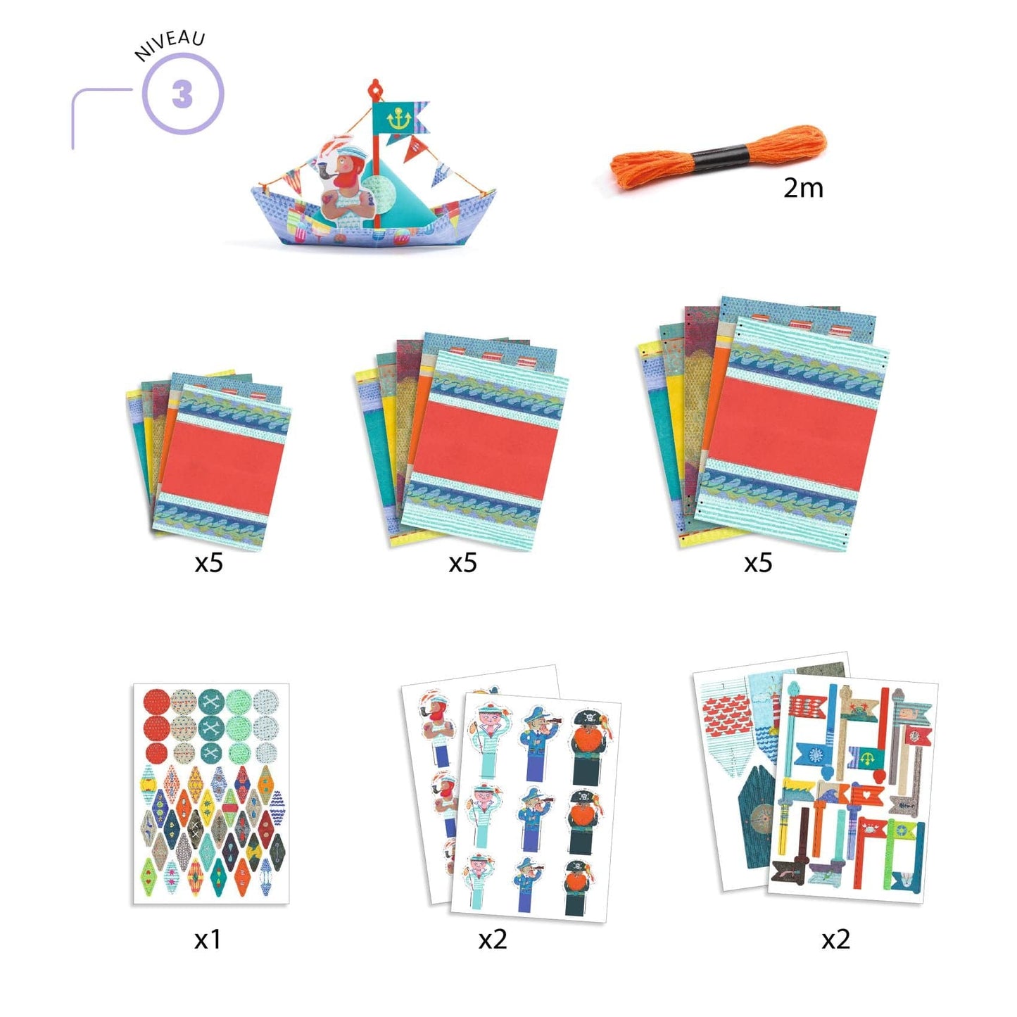 Design By Djeco Arte / Manualidades Set de Origami Barcos DJ08779