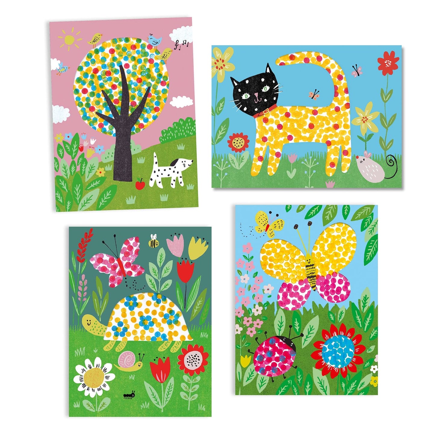 Design By Djeco Arte / Manualidades Set para colorear con marcadores de espuma - pequeños puntos DJ09887