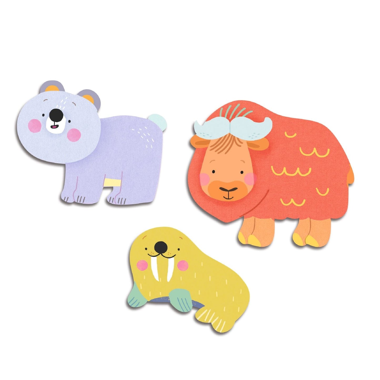 Design By Djeco Arte / Manualidades Stickers animales del campo de hielo DJ00054