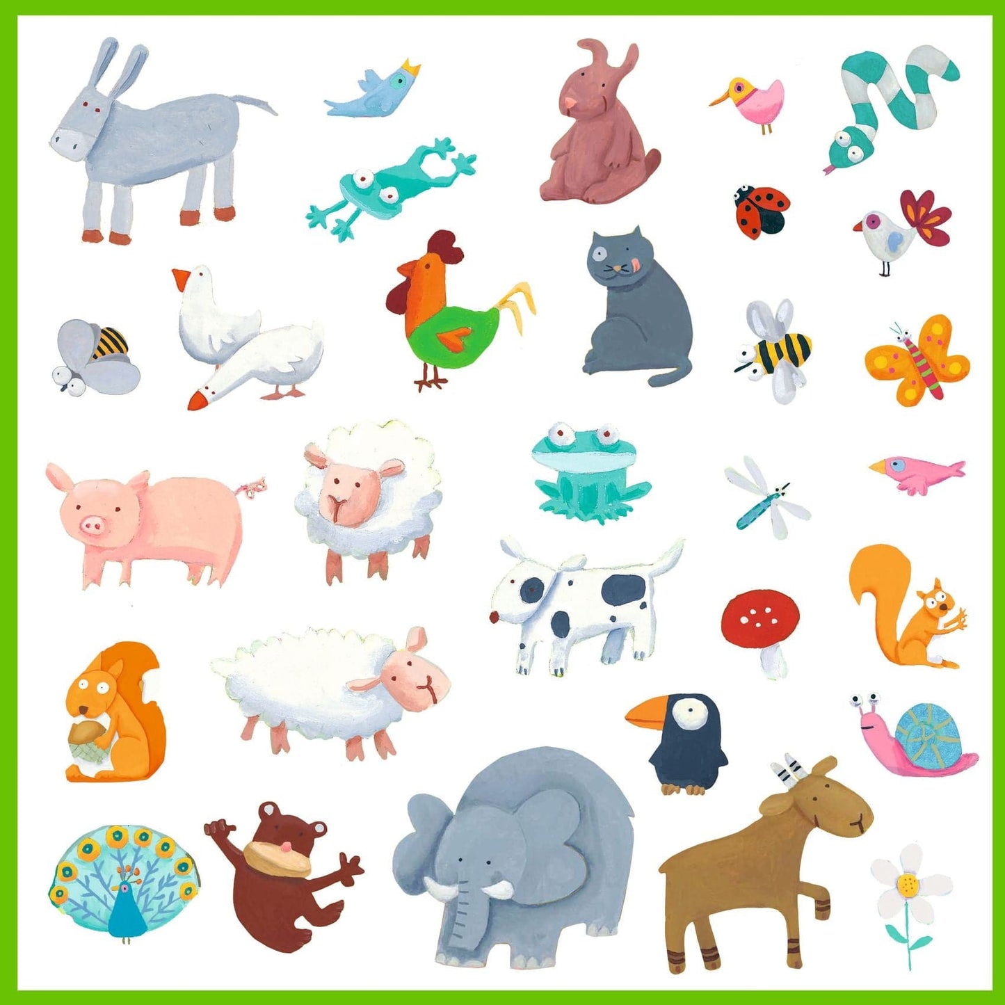 Design By Djeco Arte / Manualidades Stickers Animales - Design By Djeco DJ08841