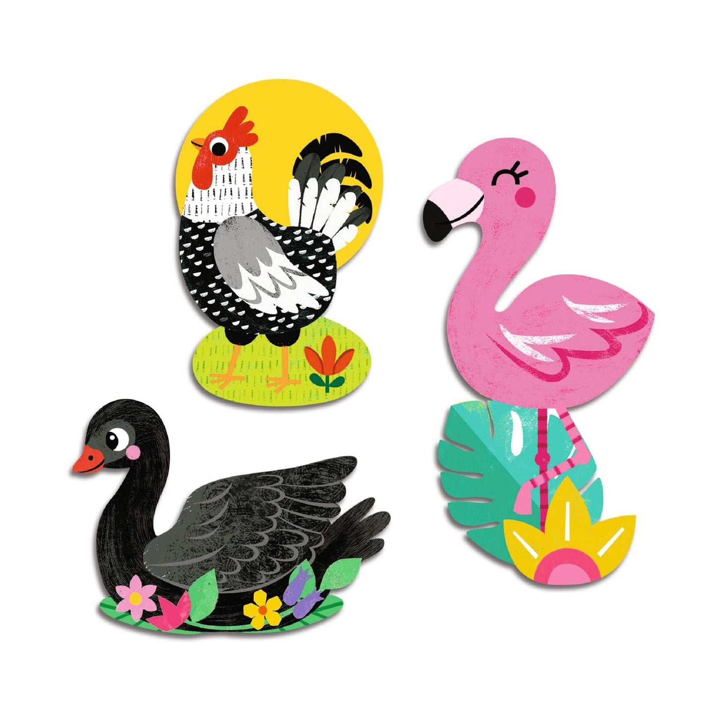 Design By Djeco Arte / Manualidades Stickers de pájaros DJ00058