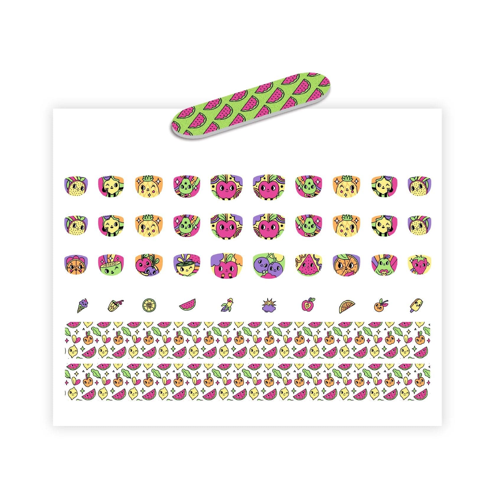 Design By Djeco Arte / Manualidades Stickers para uñas de frutas neón DJ09240