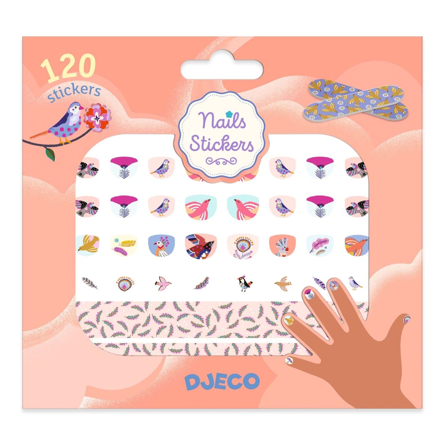 Design By Djeco Arte / Manualidades Stickers para uñas de plumas DJ09239