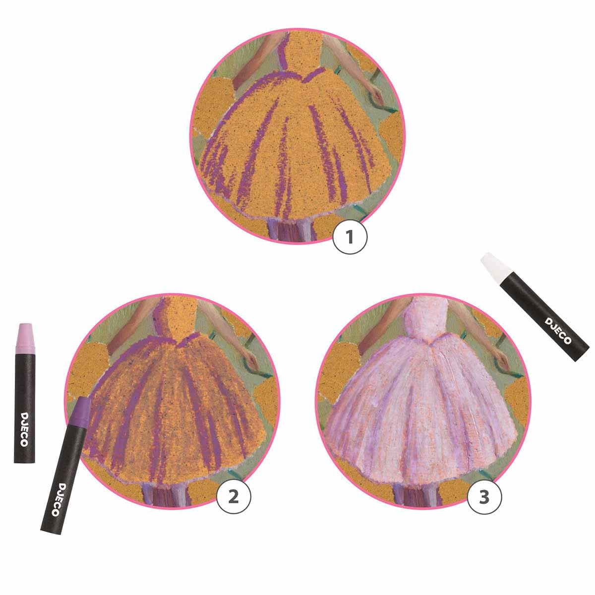 Design By Djeco Arte y Manualidades Coloreando una bailarina DJ09381