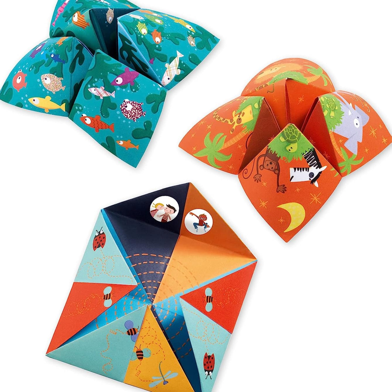 Design By Djeco Arte y Manualidades Crea con Papeles - Origami Adivina Animales DJ08764