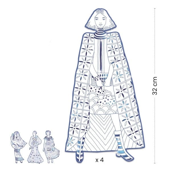 Design By Djeco Arte y Manualidades Dibujo para colorear Laura