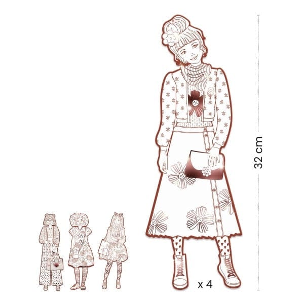 Design By Djeco Arte y Manualidades Dibujo para colorear Nina