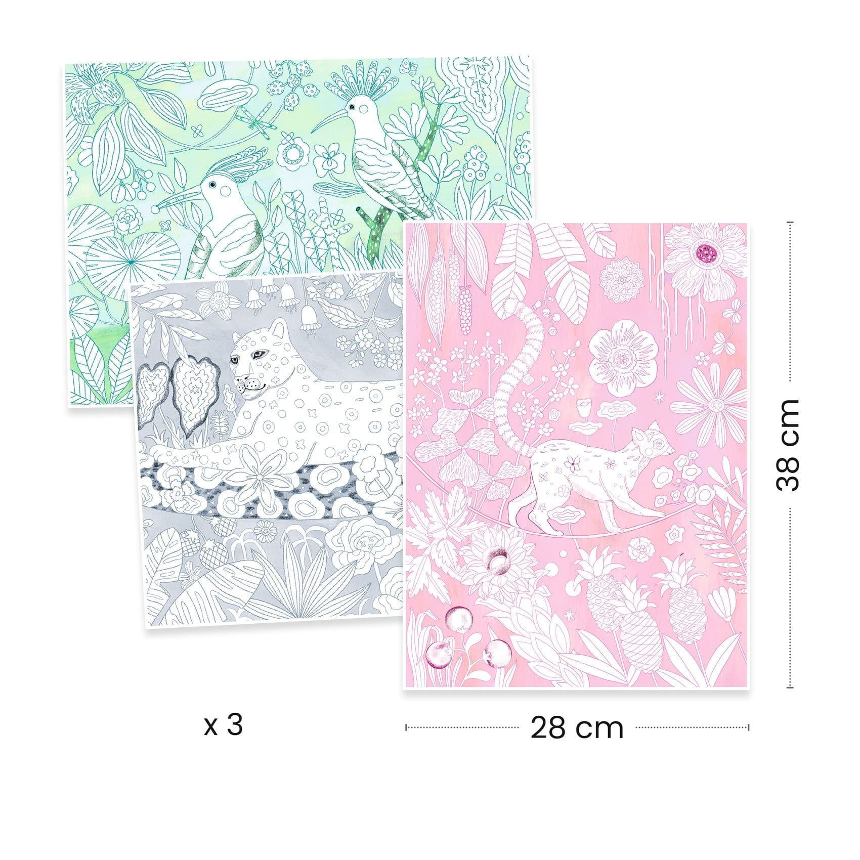 Design By Djeco Arte y Manualidades Dibujos para colorear Jungla