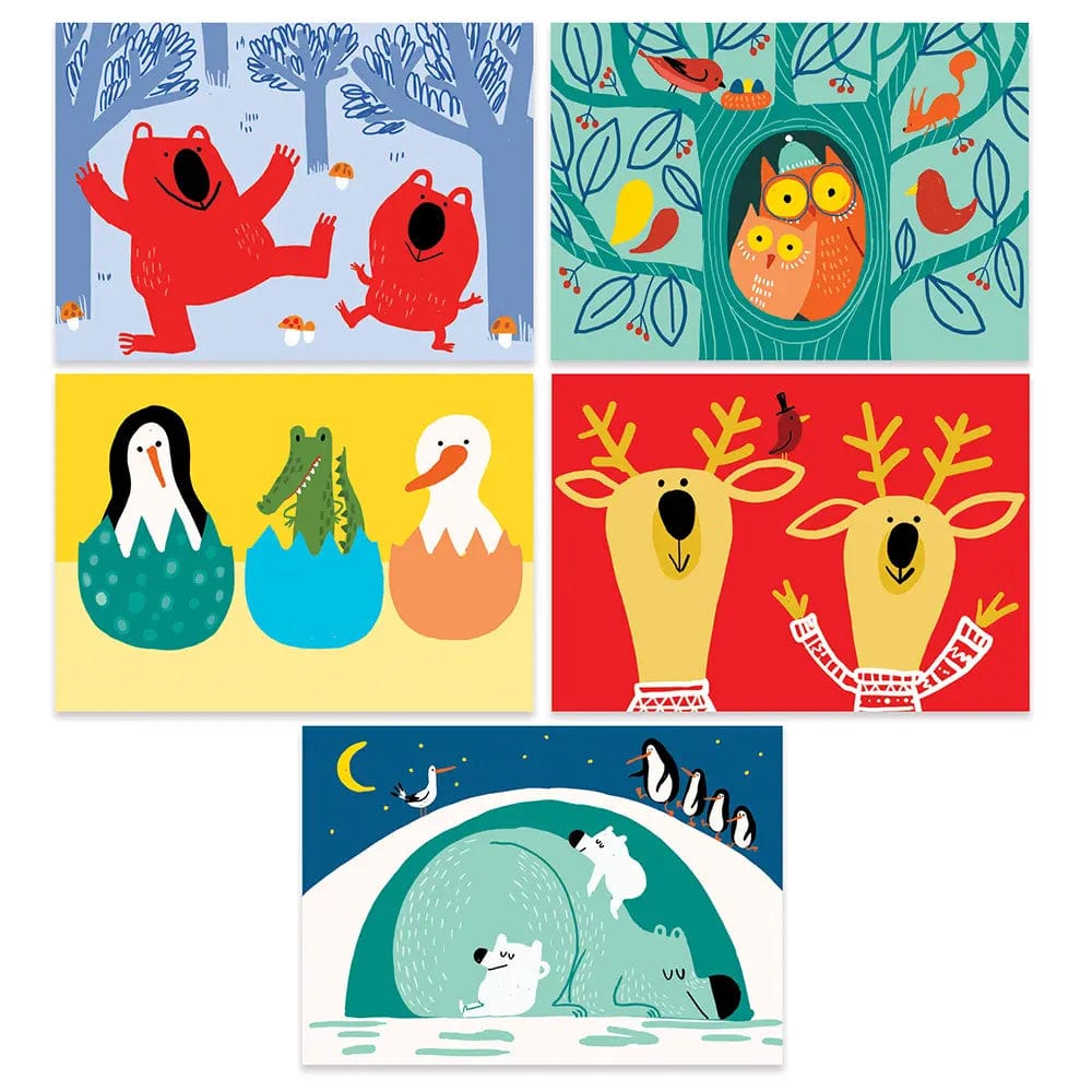 Design By Djeco Arte y Manualidades Láminas para Raspar animales