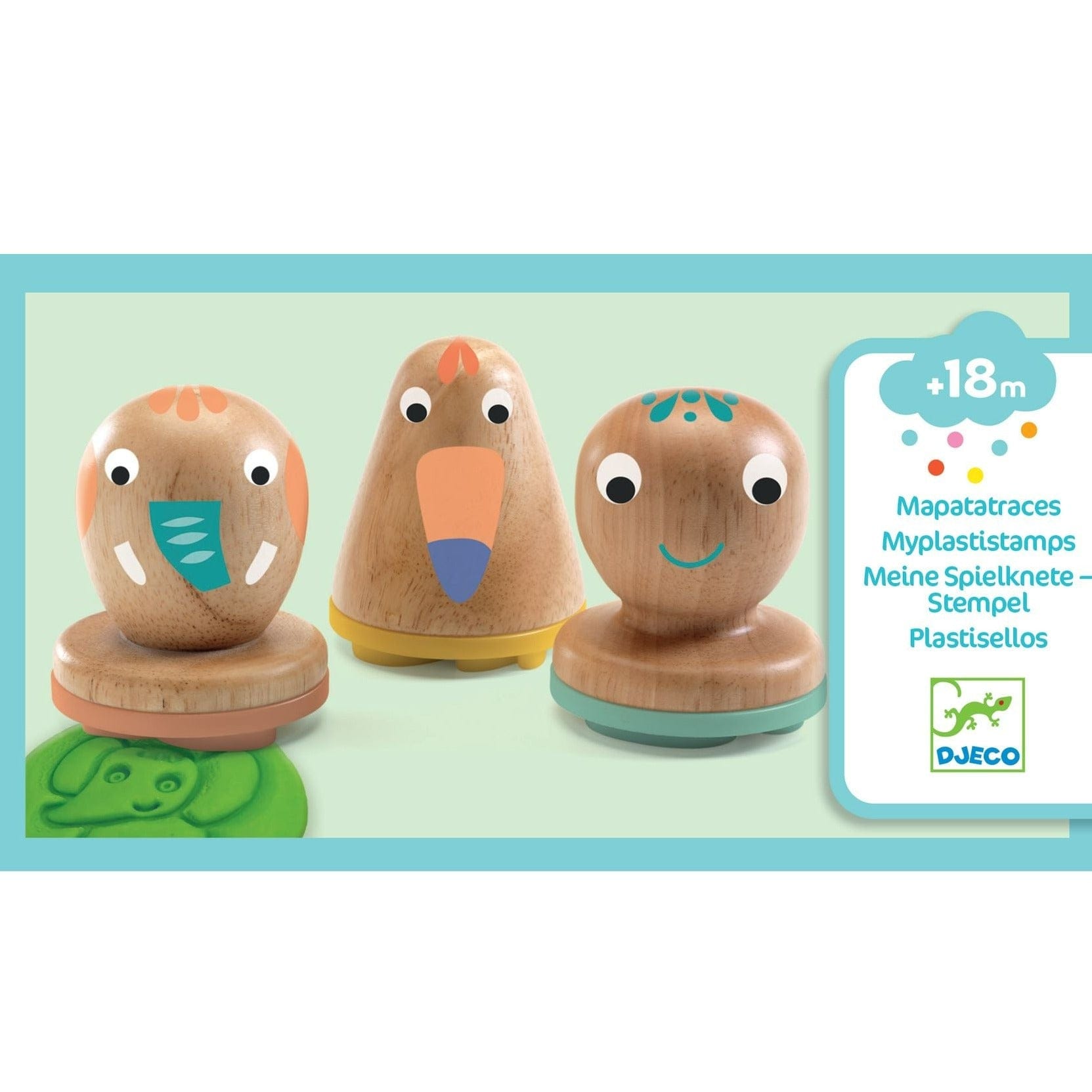 Design By Djeco Arte y Manualidades Moldes para Plasticina - Animales DJ09034