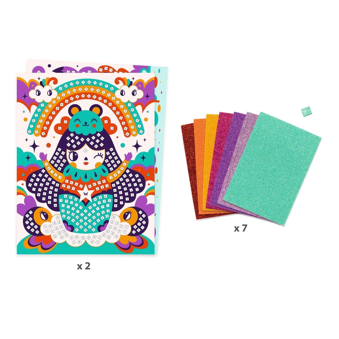 Design By Djeco Arte y Manualidades Mosaicos Kokeshis