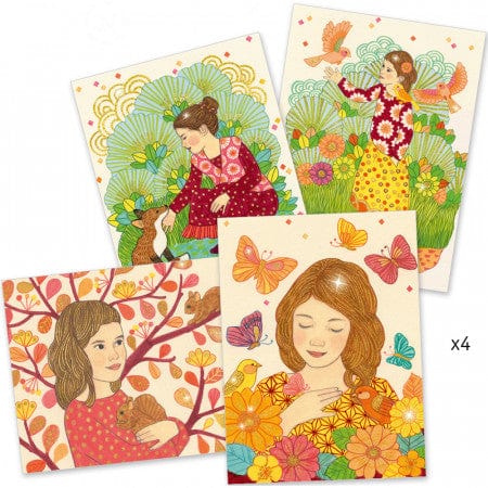 Design By Djeco Arte y Manualidades Pintar por numero: Pincel bajo los encantos