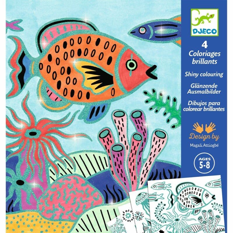 Design By Djeco Arte y Manualidades Plantillas de Dibujo Bajo el Mar