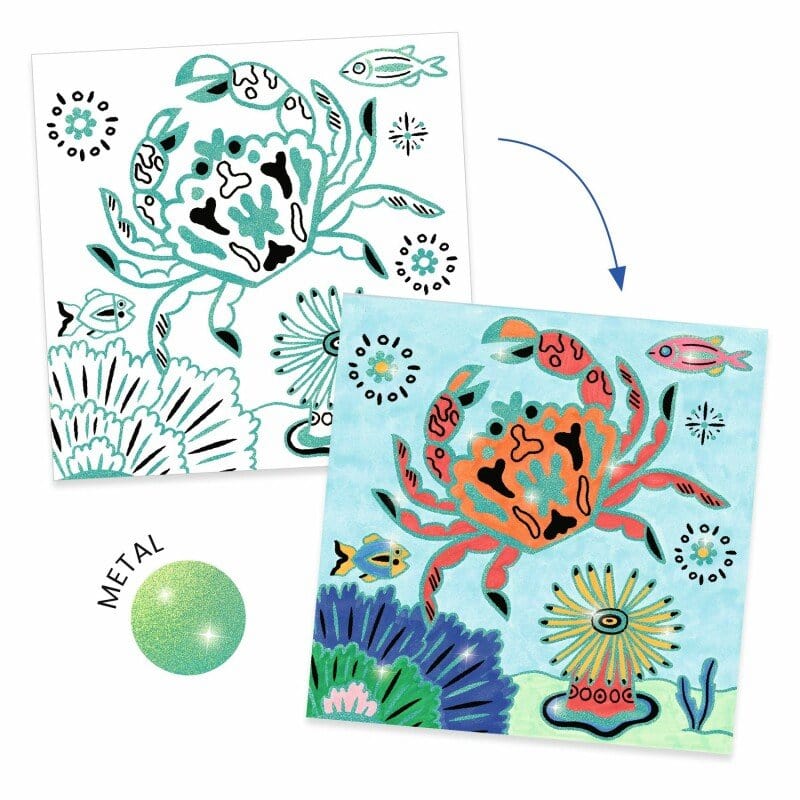 Design By Djeco Arte y Manualidades Plantillas de Dibujo Bajo el Mar