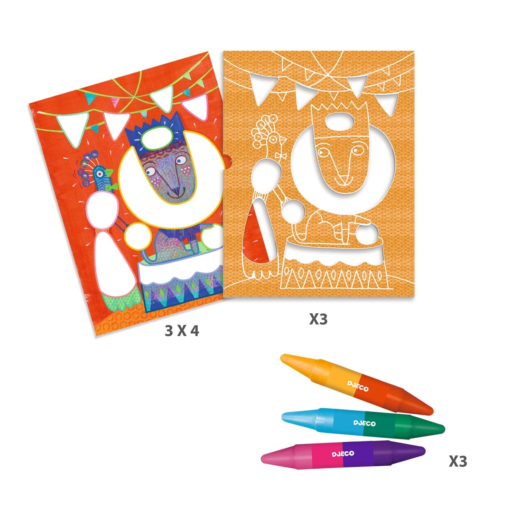 Design By Djeco Arte y Manualidades Plantillas de dibujo - Color stop DJ08989