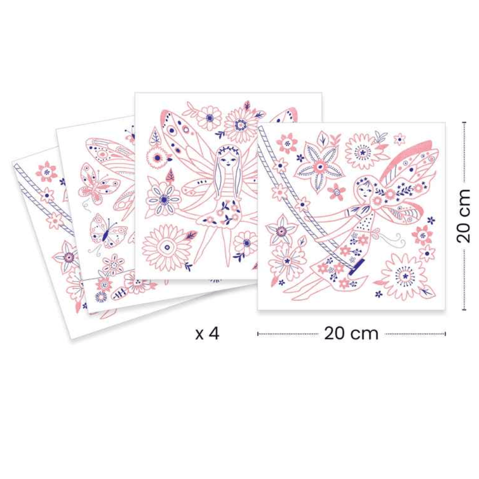Design By Djeco Arte y Manualidades Plantillas De Dibujo pequeña hadas