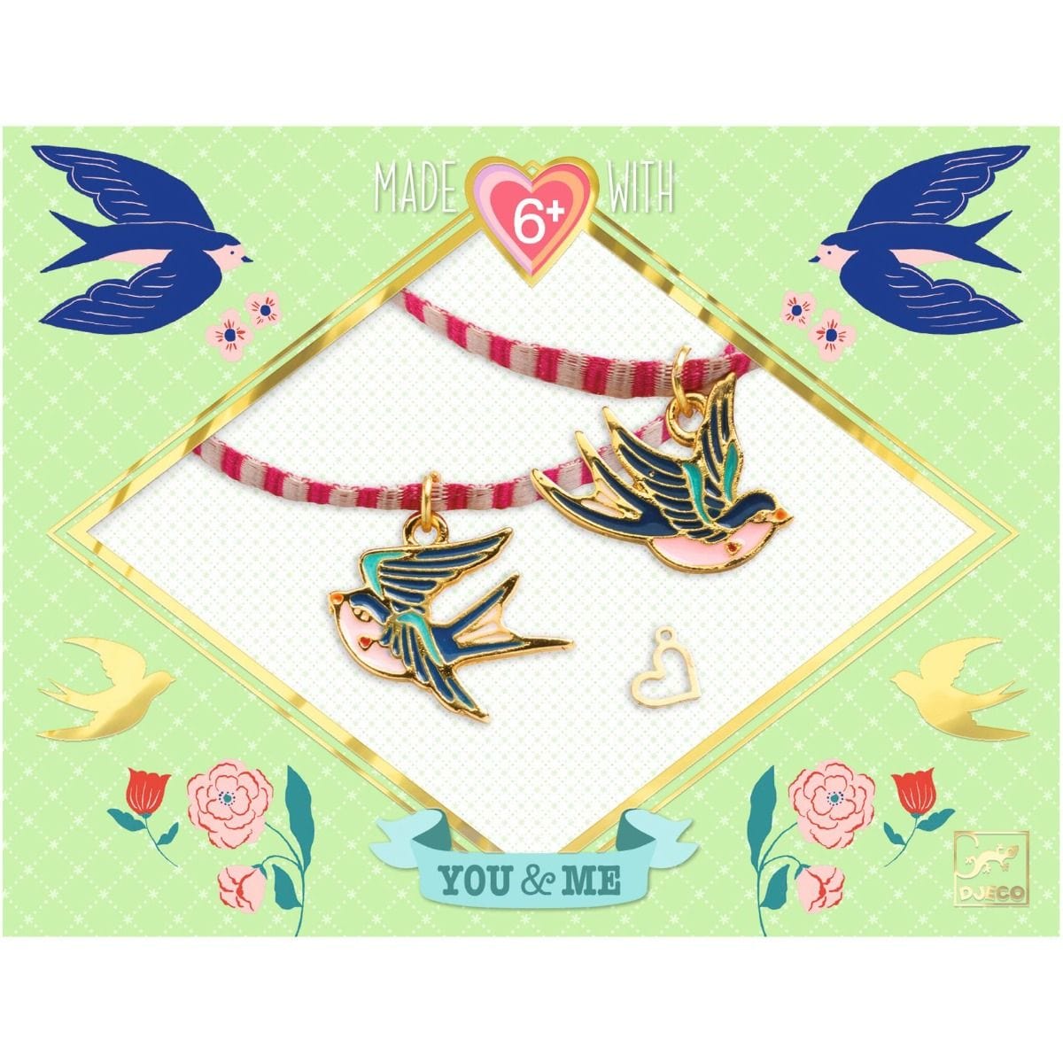 Design By Djeco Arte y Manualidades Pulseras duo cintas de pájaros