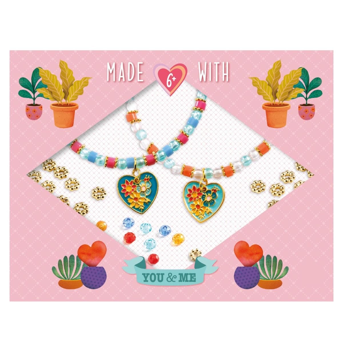 Design By Djeco Arte y Manualidades Pulseras duo de corazón DJ00010