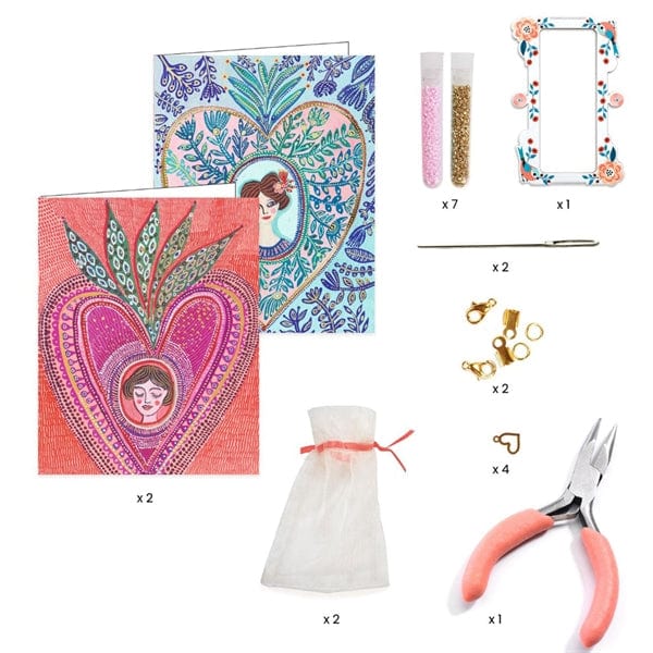 Design By Djeco Arte y Manualidades Pulseras Miyuki y Corazones DJ00018