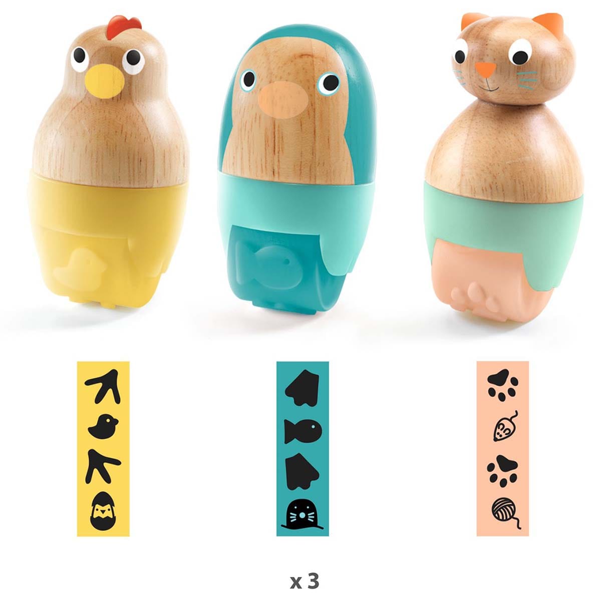 Design By Djeco Arte y Manualidades Rodillos Animales