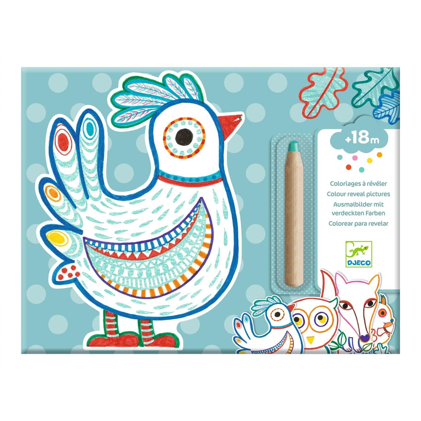 Design By Djeco Arte y Manualidades Set de pintura mágica - Amigos mágicos DJ00063
