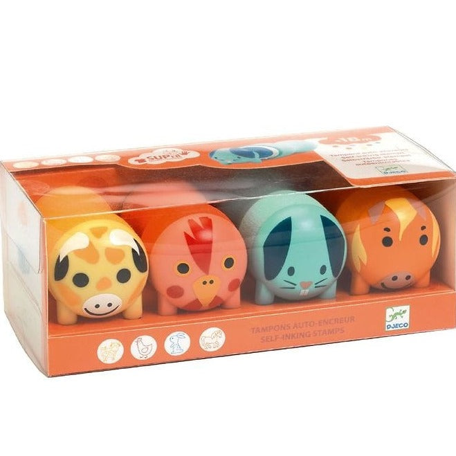 Design By Djeco Arte y Manualidades Set de timbres Granja