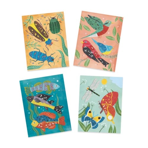 Design By Djeco Arte y Manualidades Set para decorar con mostacillas Animales