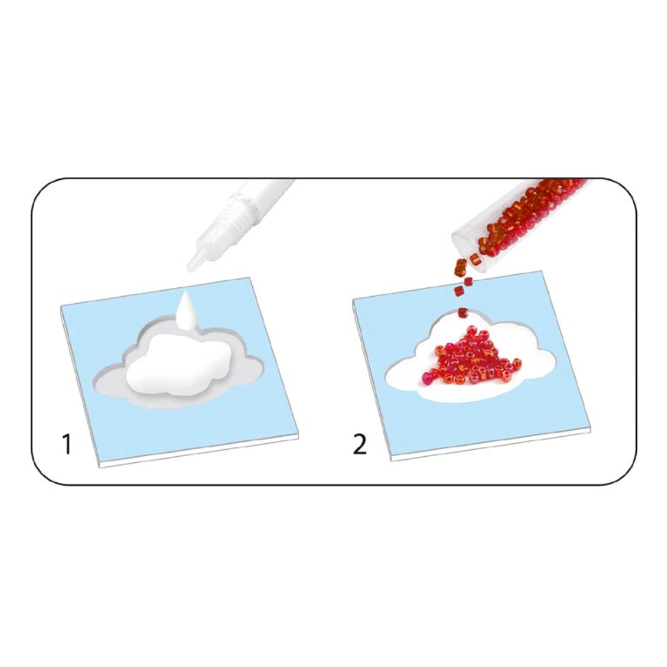 Design By Djeco Arte y Manualidades Set para decorar con mostacillas Animales