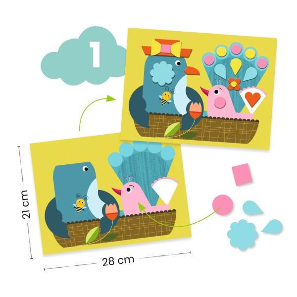 Design By Djeco Juegos de memoria y lógica Actividades Creativas The Cat and his Pals - Design By Djeco DJ09292