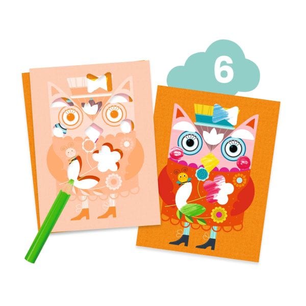 Design By Djeco Juegos de memoria y lógica Actividades Creativas The Cat and his Pals - Design By Djeco DJ09292