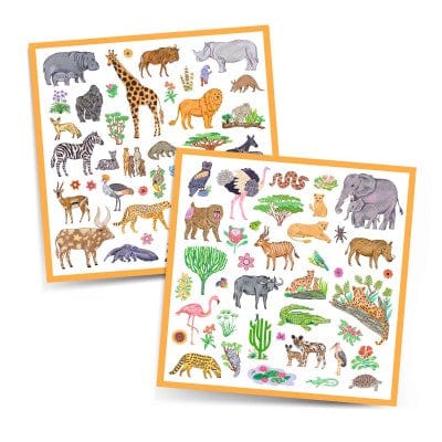 Design By Djeco Libro Actividades Libro Stickers Kenia - Design By Djeco DJ09284